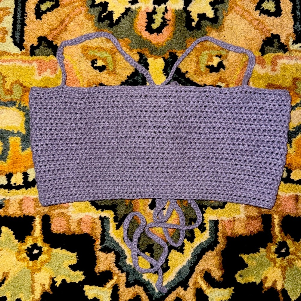 Handmade crocheted top